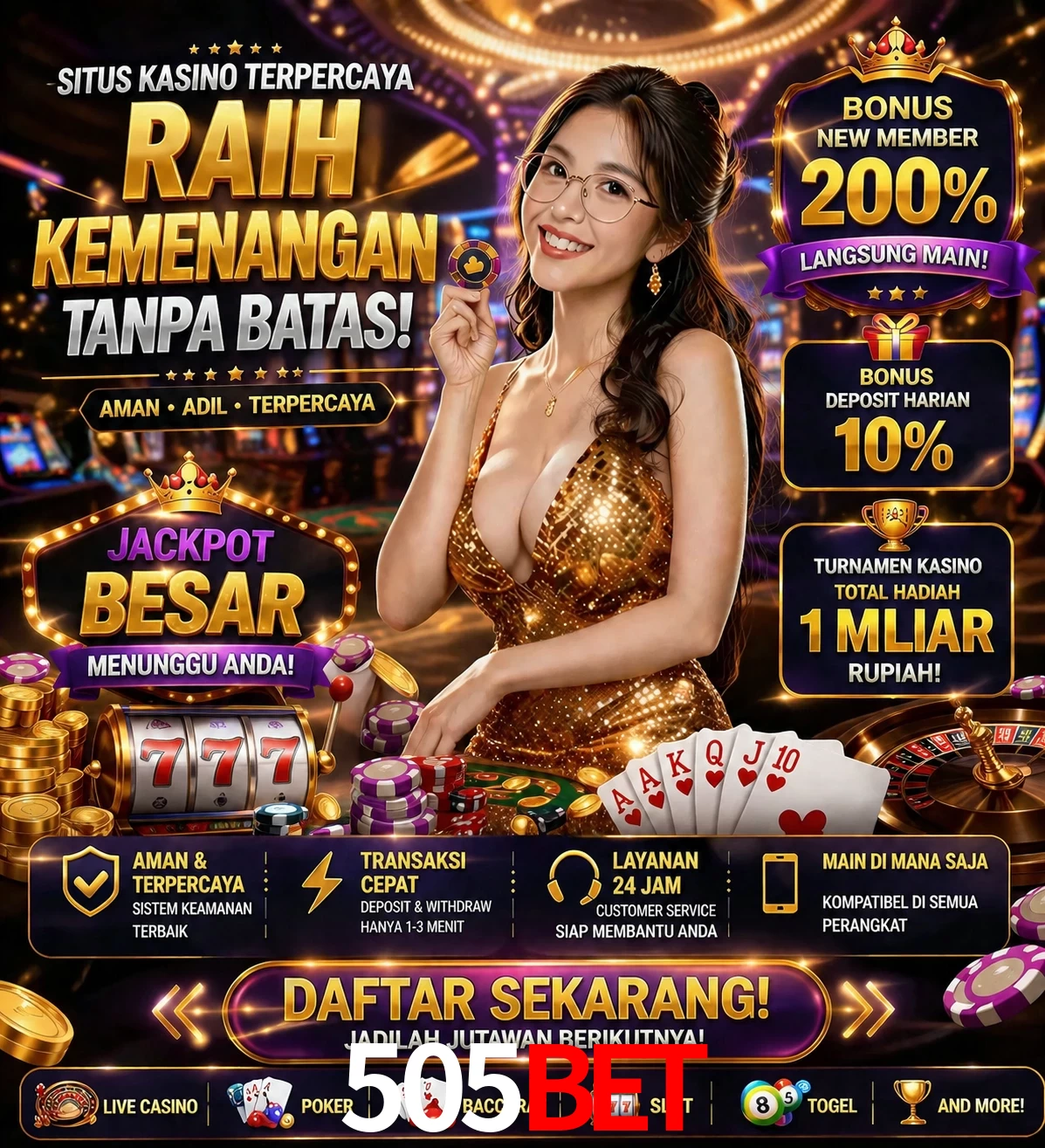 Roleta e blackjack 505Bet